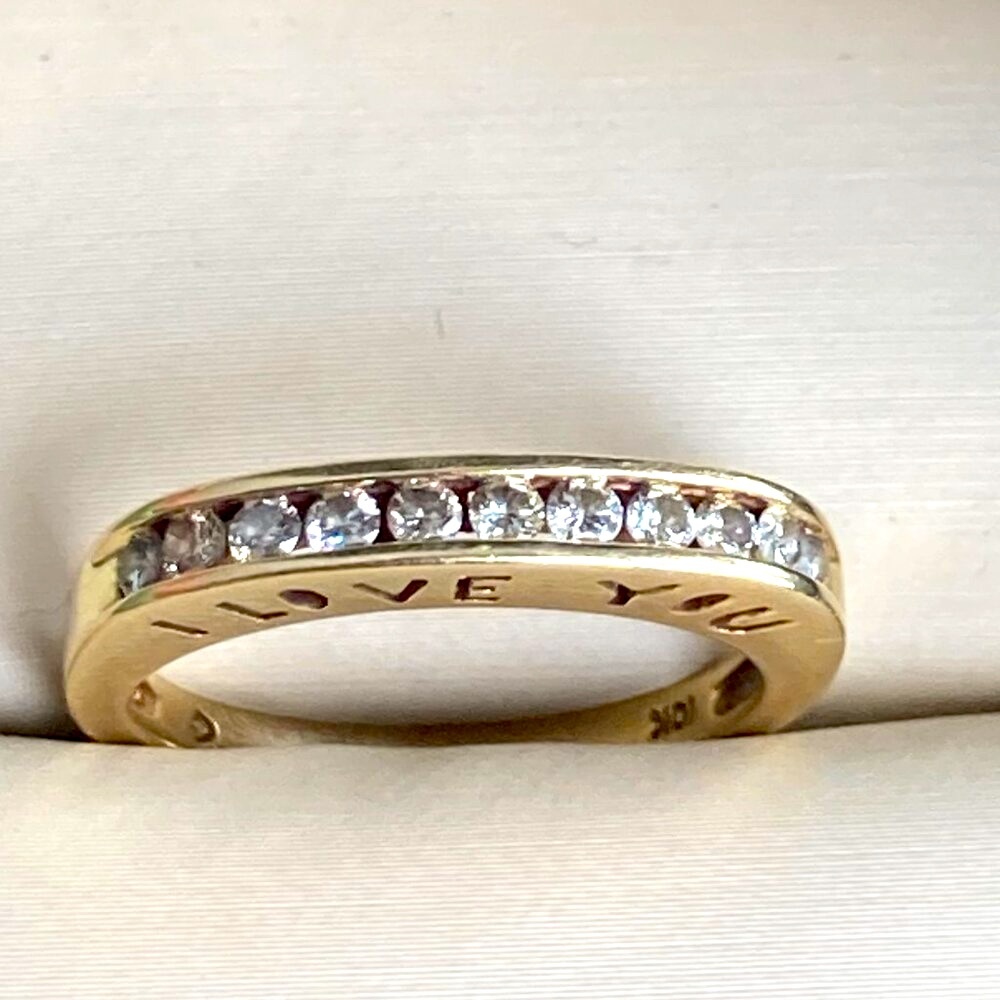 10K Yellow Gold  Chanel Diamond Band (0.40-0.50 CT) – Size 6